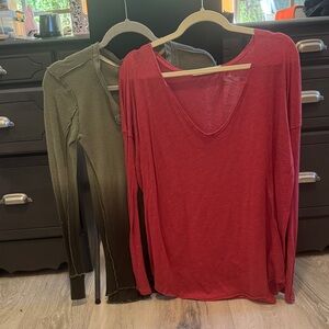 TWO, 2, We the Free Long Sleeve Tees